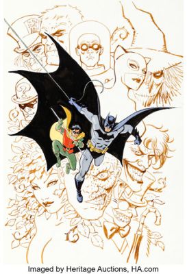 Enrico Marini Batman: The Long Halloween - The Last Halloween Variant Cover Original Art (DC/Urban Comics, 2026). | Heritage