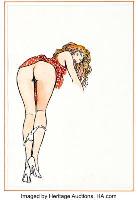 Milo Manara - Pin-Up Illustration Original Art (undated). | Heritage