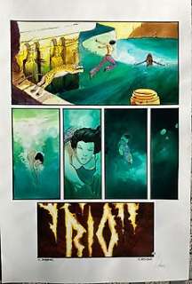 Reculé, Henri - 1 Original colour page - Les Immortels T3 - La Passion selon Nahel - 2002 | Catawiki