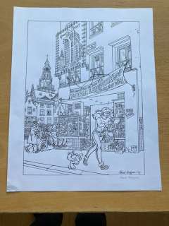 Franka - Originele tekening "veilingprent 2023" - (2023) | Catawiki