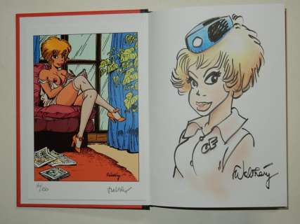 Walthéry - Natasja - Blootgesteld - Luxe met originele tekening + prentje - Gesigneerd - Cartonné - EO - (2022) | Catawiki