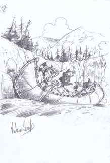 Valerio Held - 1 Original preliminary drawing - Topolino - "Zio Paperone e il trittico della sconfitta" | Catawiki