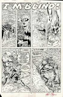 Hugh Haynes Whilce Portacio - Alpha Flight #54 P 14 (Sold Live on ‘Dueling Dealers of Comic Art‘ Episode #69 Podcast on 5-11-2022 Watch It Here!