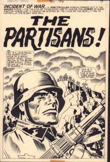 Bruce Berry, Jack Kirby - our fighting forces #155 p. 5 - ‘the partisans! ‘ nazis title splash - 1975