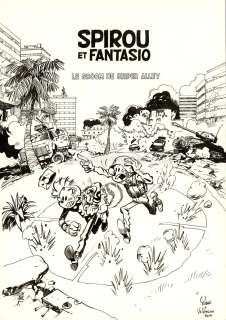 Yoann - Couverture originale - Le Groom de Sniper Alley - Spirou et Fantasio