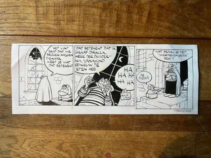 Retera, Mark - 1 Bande dessinée originale - Dirkjan - Graaf Dirkcula heeft vanavond iets te eten - 2005 | Catawiki