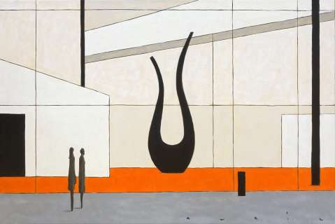 François Avril | Lyrisme II, illustration originale très grand format à l’acrylique sur toile. | Septimus