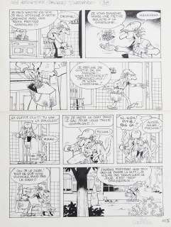 Paul Deliège | Les Krostons L’héritier - 1984 Planche originale Ã  l’encre | Septimus