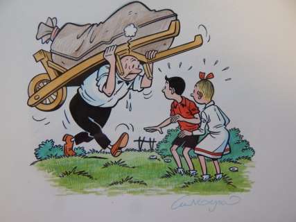 Morjaeu, Luc - 1 Original colour drawing - Suske en Wiske | Catawiki