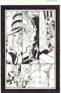 Howard Porter, Norm Rapmund | Fantastic Four #503 (74) P.21 - F4 in Latveria - 2003 Signed | Anthony’s Comic Book Art