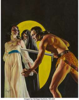 Virgil Finlay (American, 1914-1971) The Thief of Forthe, Weird Tales magazine cover, July 1937 Oil on board 17-1/2 x ... | Heritage