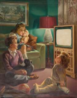 Vaughan Alden Bass (American, 20th Century) Magic Spell, calendar advertisement, January 1954 Oil on canvas 28 -