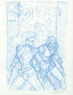 Aaron Lopresti | Sojourn #17 Cover Prelim - Crossgen - 2002 Signed | Anthony’s Comic Book Art