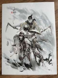 Tenuta, Saverio - 1 Original colour drawing - Legendes des nuees ecarlates - Les trois graces - 2010 | Catawiki