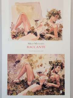 Manara, Milo - 1 Portefeuille - Baccante (bozzetto + definitivo) | Catawiki