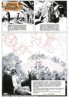 Hal Foster - Original Comic Strip Art for Prince Valiant Sunday, dated 12-21-52 (King Features Syndicate, 1952). -