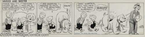 Wally Bishop - Original Comic Strip Art for Muggs and Skeeter Daily dated 10-6-36 (Central Press Association, -