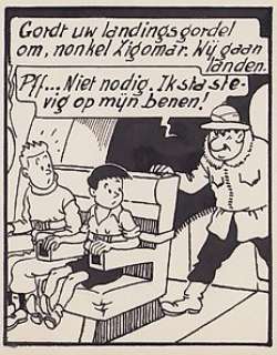 De Moor, Bob - 1 Original page - Nonkel Zigomar, Snoe en Snolleke - De Blauwe vinger (plaat 2 / stroken 5-8) - 1953 | Catawiki