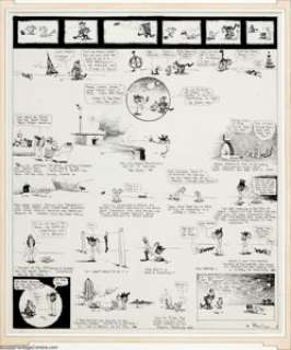 George Herriman - Krazy Kat Sunday Comic Strip Original Art (King Features Syndicate, 1917). This charmingly - | Heritage
