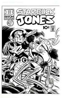 Joe Staton - starbuck jones #7 cover published in funky winkerbean strip 11-10-2013