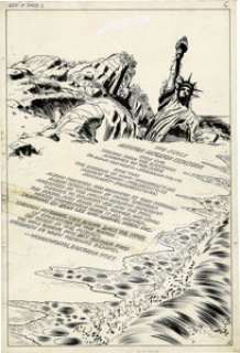 Frank Springer - Nick Fury, Agent of S.H.I.E.L.D. #11, pages 4 and 7 Original Art (Marvel, 1969). The Cold War -