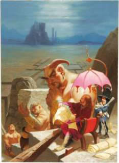 Daniel R. Horne - Dungeons and Dragons Painting Original Art (undated). Daniel Horne often sculpts his fantasy -