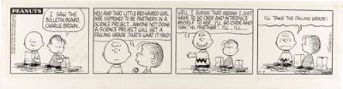 Charles Schulz - Peanuts Daily Comic Strip Original Art, dated 11-9-66 (United Feature Syndicate, 1966). Who - | Heritage