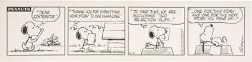 Charles Schulz - Peanuts Daily Comic Strip Original Art, dated 4-5-74 (United Feature Syndicate, 1974). - | Heritage