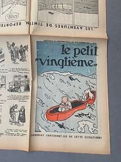 Petit Vingtième 6/1933 - Très Très Rare Fascicule Non Découpé- Grande feuille A1 pliée comme dans le - 1933 | Catawiki