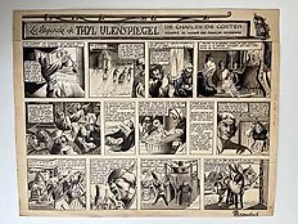 Craenhals, François - 1 Original page - La Légende de Thyl Ulenspiegel - 1949 | Catawiki