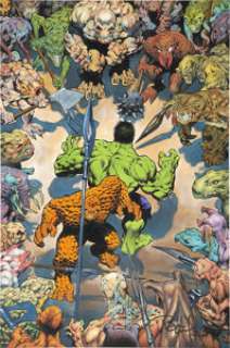 Bernie Wrightson Marvel Graphic Novel #29 Incredible Hulk and the Thing: The Big Chance Splash Page 40 - | Heritage