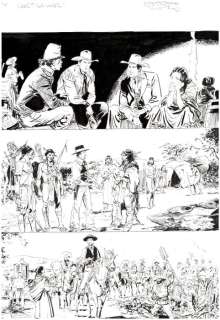 Brindisi, Bruno - 3 Original page - Tex Willer - #41 "I guerriglieri di Juan Cortina" - 2022 | Catawiki