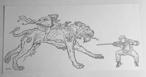 Darrow, Jeff - 1 Original drawing - Bourbon Thret | Catawiki