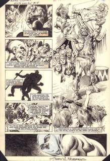 Rudy Nebres - King Conan #18 P.16 - Strong Man with Little People - 1983