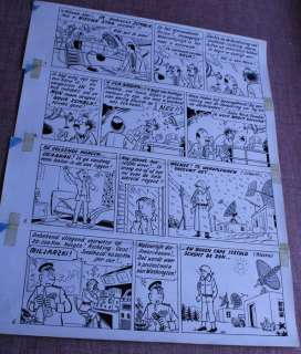 Pom - 1 Original page - Piet Pienter en Bert Bibber 25 - Invasie uit het heelal - 1965 | Catawiki