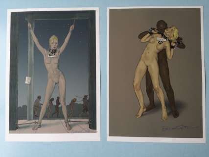 Erich Von Gotha - 2x Signed - "Janice in jail " - 2 lithograph - 2017 | Catawiki