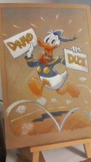 Alessandro Gottardo - 1 Colour pencil drawing - Donald Duck - "Paperino saltella felice" - 2023 | Catawiki