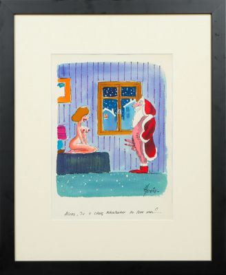 Lot 24 - HOVIV (René HOVIVIAN dit) (1929-2005) Alors tu y crois maintenant au… | misc / divers