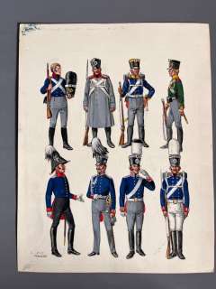 Funcken, Fred & Liliane - 1 Original colour drawing - L’uniforme et les armes - L’infanterie Prussienne | Catawiki