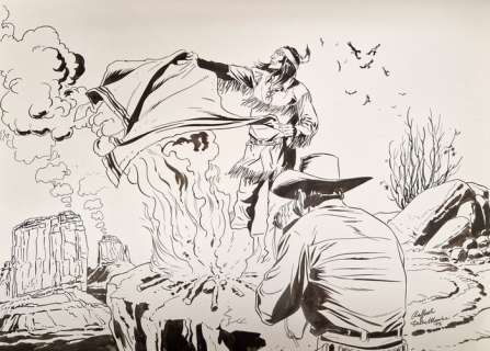 Della Monica, Raffaele - 1 Original drawing - Tex Willer - Segnali di Fumo | Catawiki