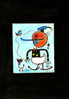 Tony Fernandez - Donald Duck Inspired by Joan Miró’s ’The Red Disc Pursuing the Lark’ (1953) - Original Hand-Signed | Catawiki