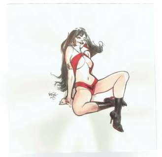 Vampirella Watercolor Sketch | Stuart Ng Books