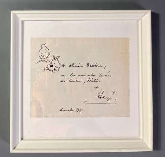 Hergé - 1 Original commission drawing - Tintin - 1971 | Catawiki