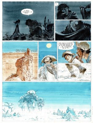 Hermann | Lot 390 - Caatinga, planche originale à l’encre de chine et à l’aquarelle pour cet album paru en 1997 au Lombard. | Septimus