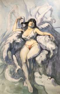 Jula, Andrea - 1 Original colour drawing - Druuna | Catawiki