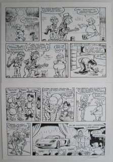 Bosschaert, Jan - 1 Original page - De Geverniste vernepelingskes - Bob Dylan / Laura Lynn - Plaat 1 | Catawiki