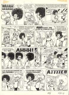 Jacques Devos - Planche originale n°31. Sélection "Coup de coeur 50 ans de BD" - Génial Olivier