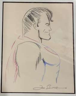 Joe Shuster Superman Profile Illustration (DC c.1970s) | Animazing Gallery