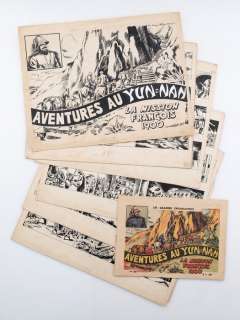 Bourles, Rémy - 12 Original page - Grandes Explorations - Aventures au Yun-Nan - 1943 | Catawiki