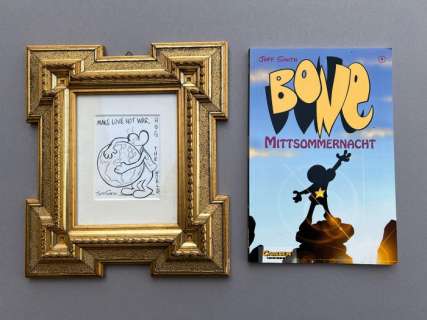 Jeff Smith - Original drawing - Bone - Make Love, Not War. | Catawiki